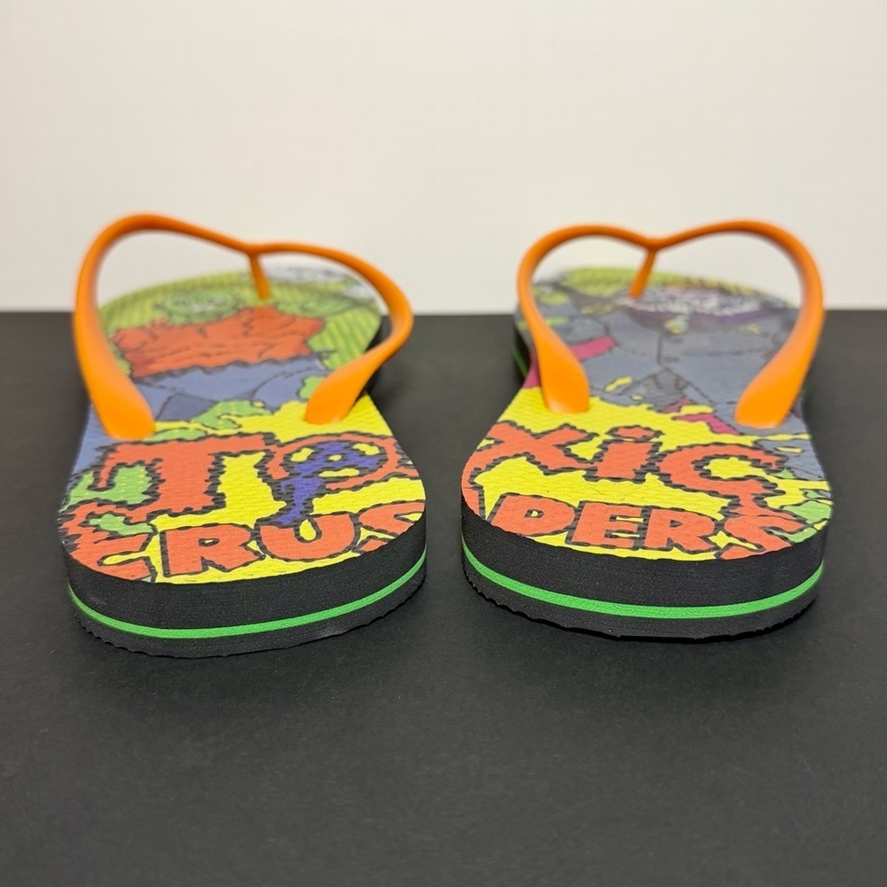 Mens Big Herc x TOXIC CRUSADERS Flip Flop Sandals 1 of 100 / Size 12 - Picture 4 of 8